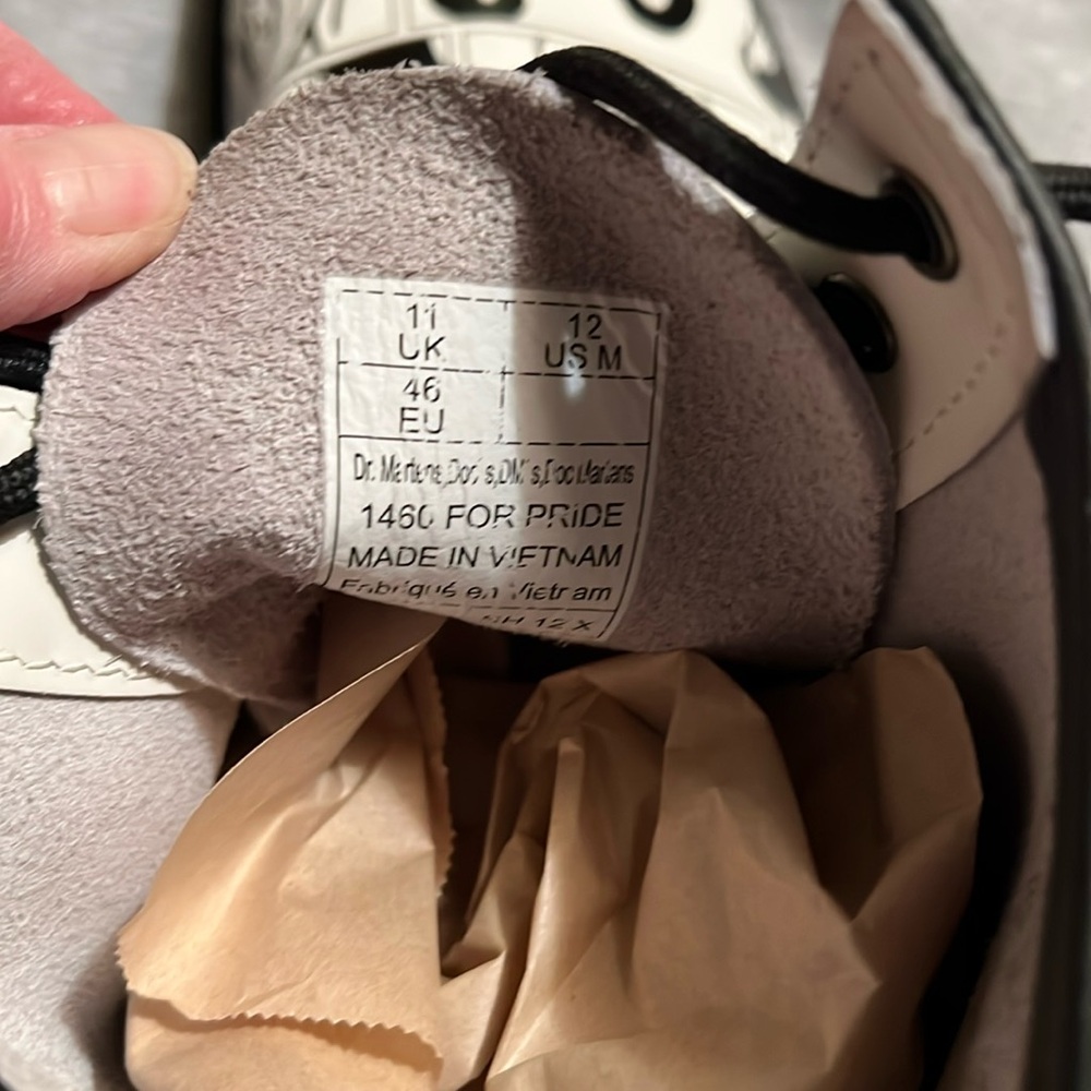 Dr. Martens 1460 Pride For Fuyuki Kanai Leather Lace Ups - Picture 8 of 8